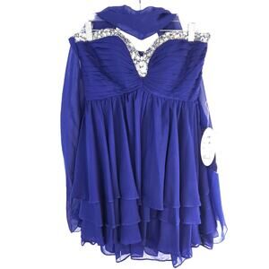 NWT Women's Cindy Semi Formal Dress Medium Fits Like Small S Party Junior Prom